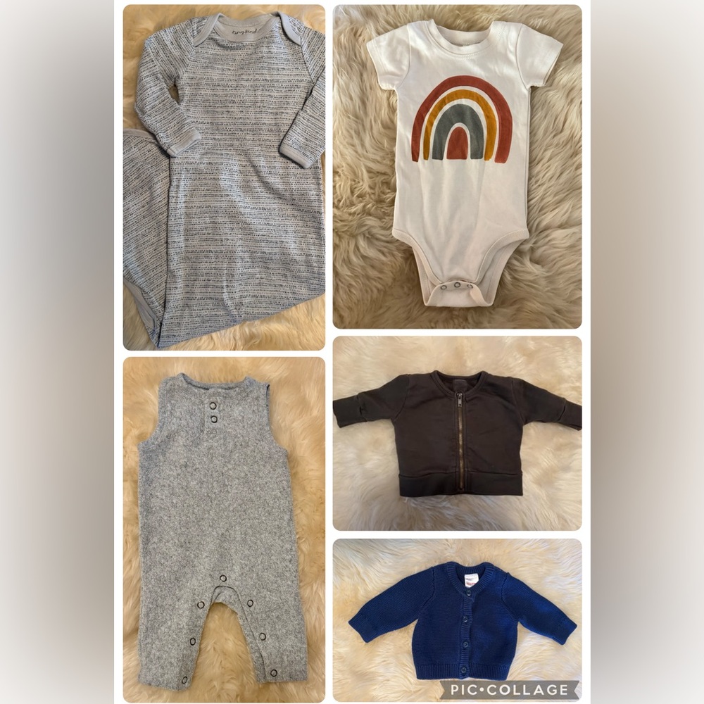 Blue Baby Gown and Hat Set